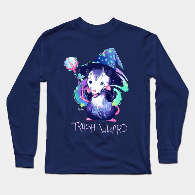 Trash Wizard Long Sleeve T-Shirt by paintdust